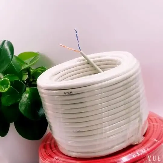 Телефонный кабель UTP 2 пары 24AWG медный для телекоммуникаций